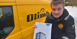 Olimbs Frode Berntzen med SINTEF-rapporten