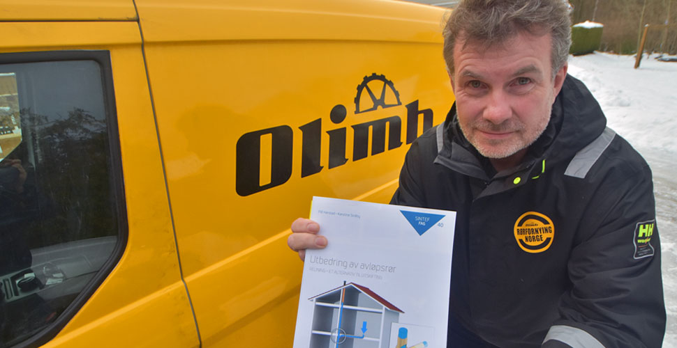 Olimbs Frode Berntzen med SINTEF-rapporten