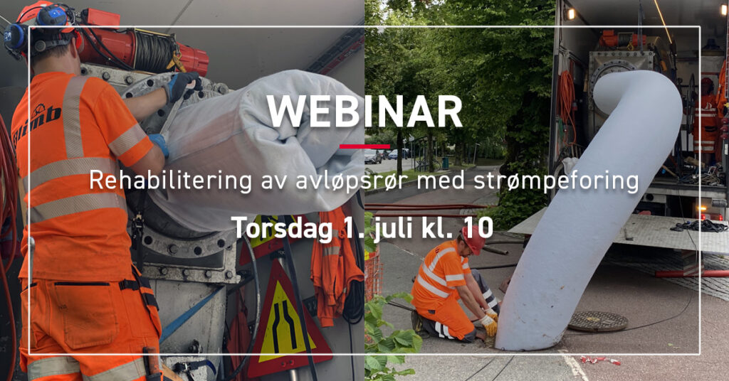 Gratis webinar med Olimb Rørfornying: Strømpeforing avløp
