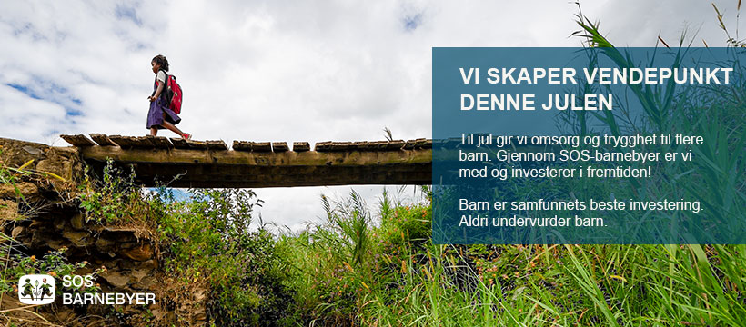 Vi bidrar til å skape endringer endringer gjennom SOS barnebyer.