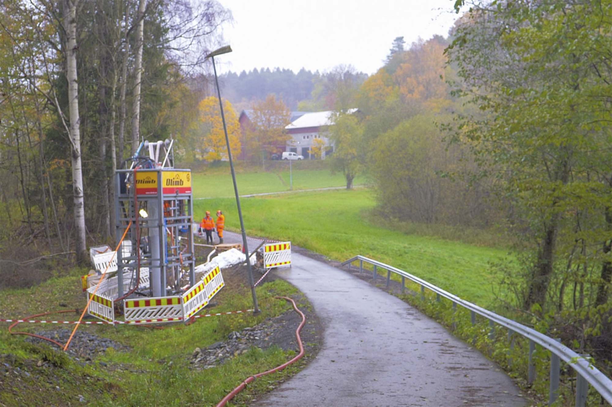 Forsterket betongrør for fremtiden uten å grave i populært turområde
