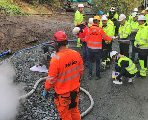 Inviterer til å se ledningsfornyelse med tettilsluttet rør på Nøtterøy