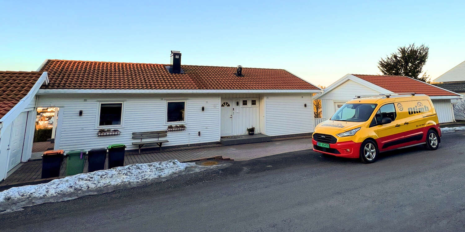 Fornying av privat avløpsrør for huseier i Porsgrunn