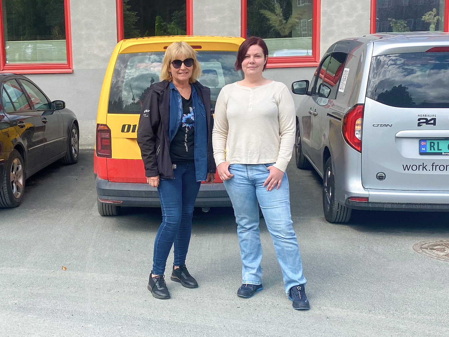 Kristin Skjetne i Olimb Rørfornying sammen med styreleder Malin Schei