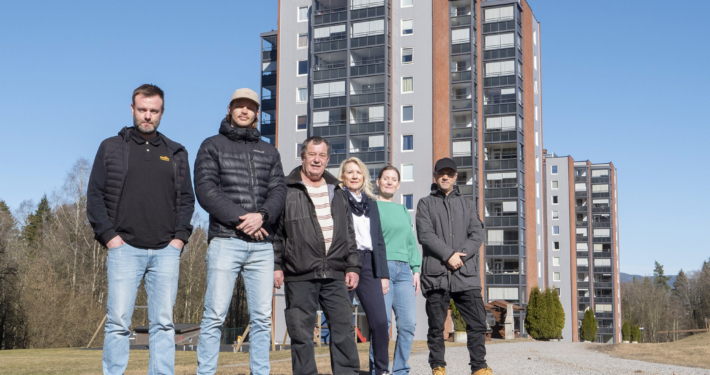 Olimb Rørfornying Grenland sammen med styret i Klyve V Borettslag