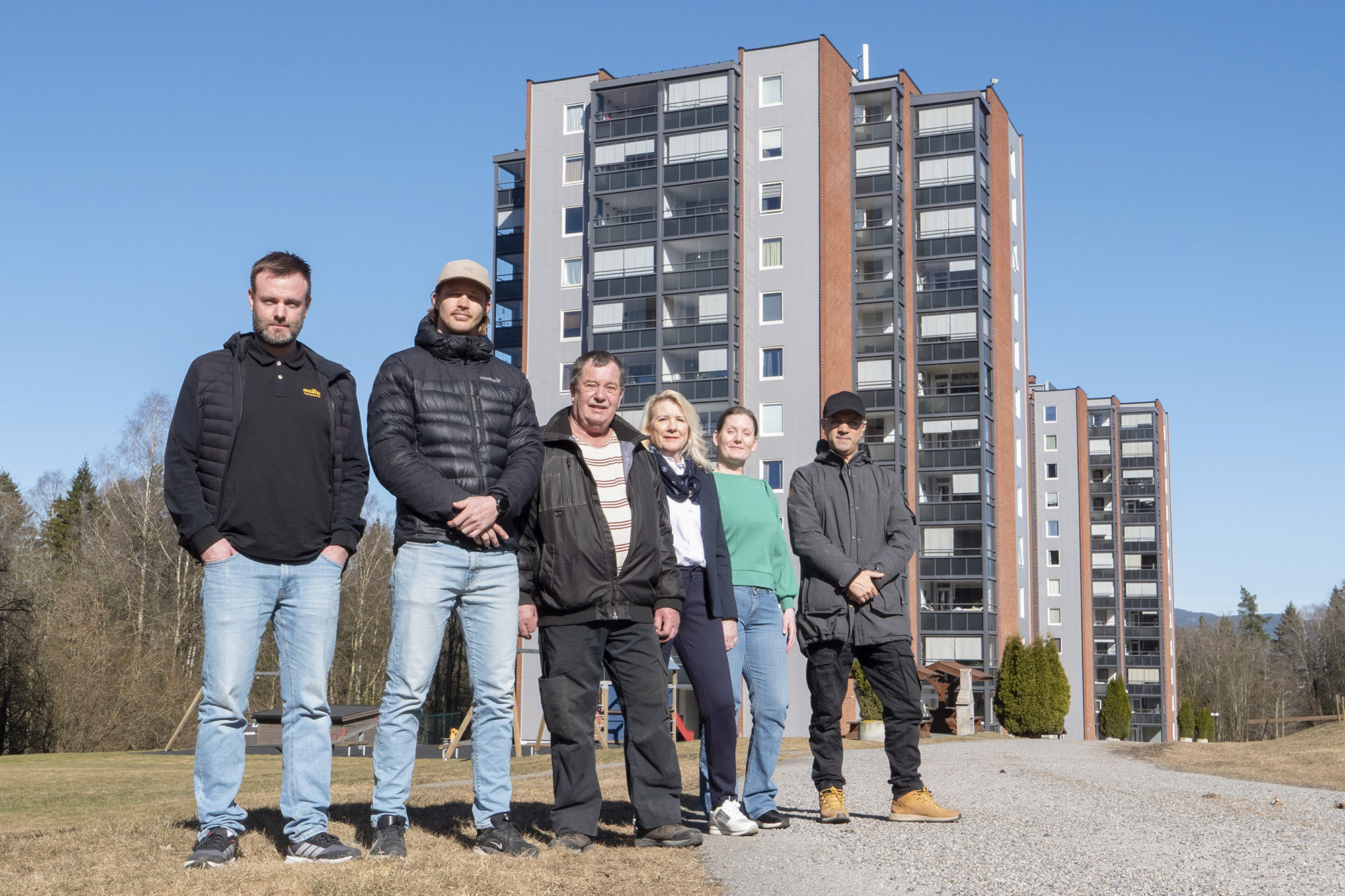 Olimb Rørfornying Grenland sammen med styret i Klyve V Borettslag