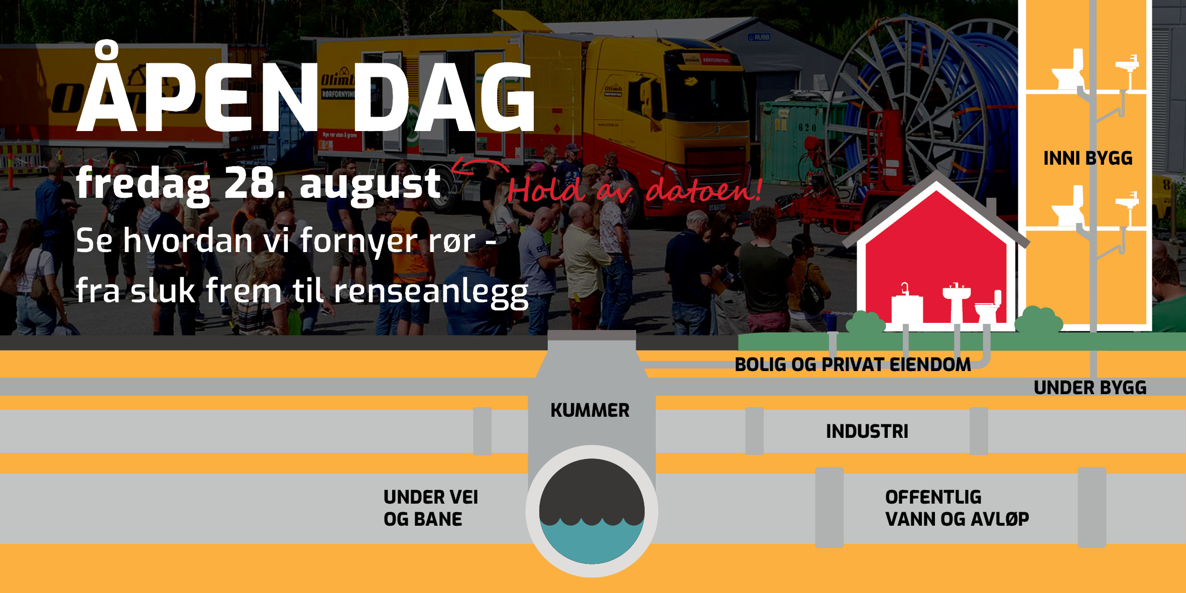 Olimb Rørfornying åpen dag 28 august 2026