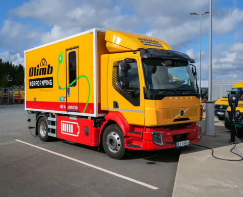 Olimb Rørfornying satser på miljøet med nye Volvo FL elektriske TV-biler