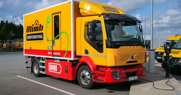 Olimb Rørfornying satser på miljøet med nye Volvo FL elektriske TV-biler
