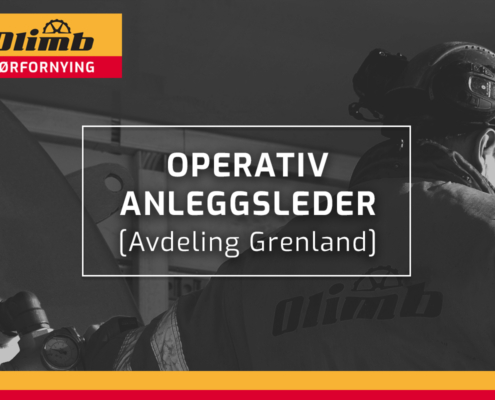 Olimb Rørfornying Grenland søker Operativ anleggsleder