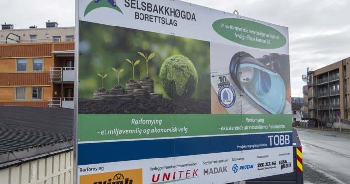 Rørfornying i Selsbakkhøgda